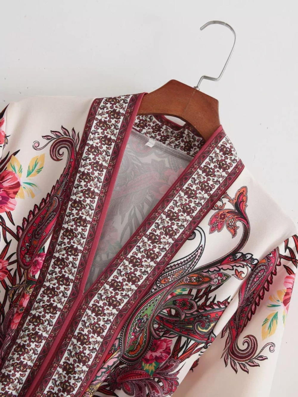 ZARA Long Sleeve Floral Placement Print Dress
